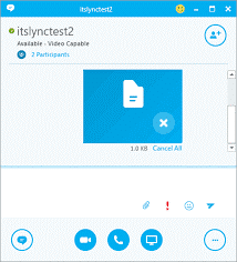 ارسال فایل با Skype for Business