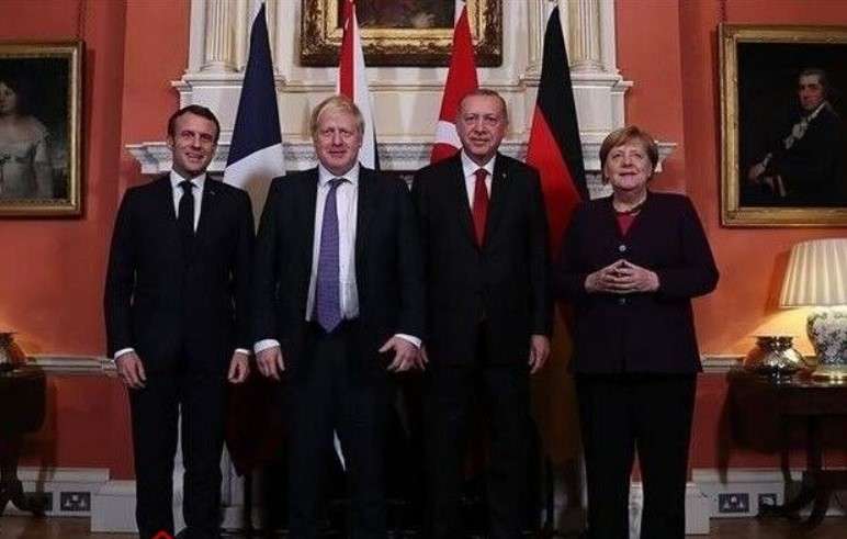 دیدار چهارجانبه سران انگلستان، ترکیه، فرانسه و آلمان و درخشش ویدئو کنفرانس در جهان